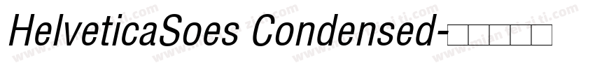 HelveticaSoes Condensed字体转换